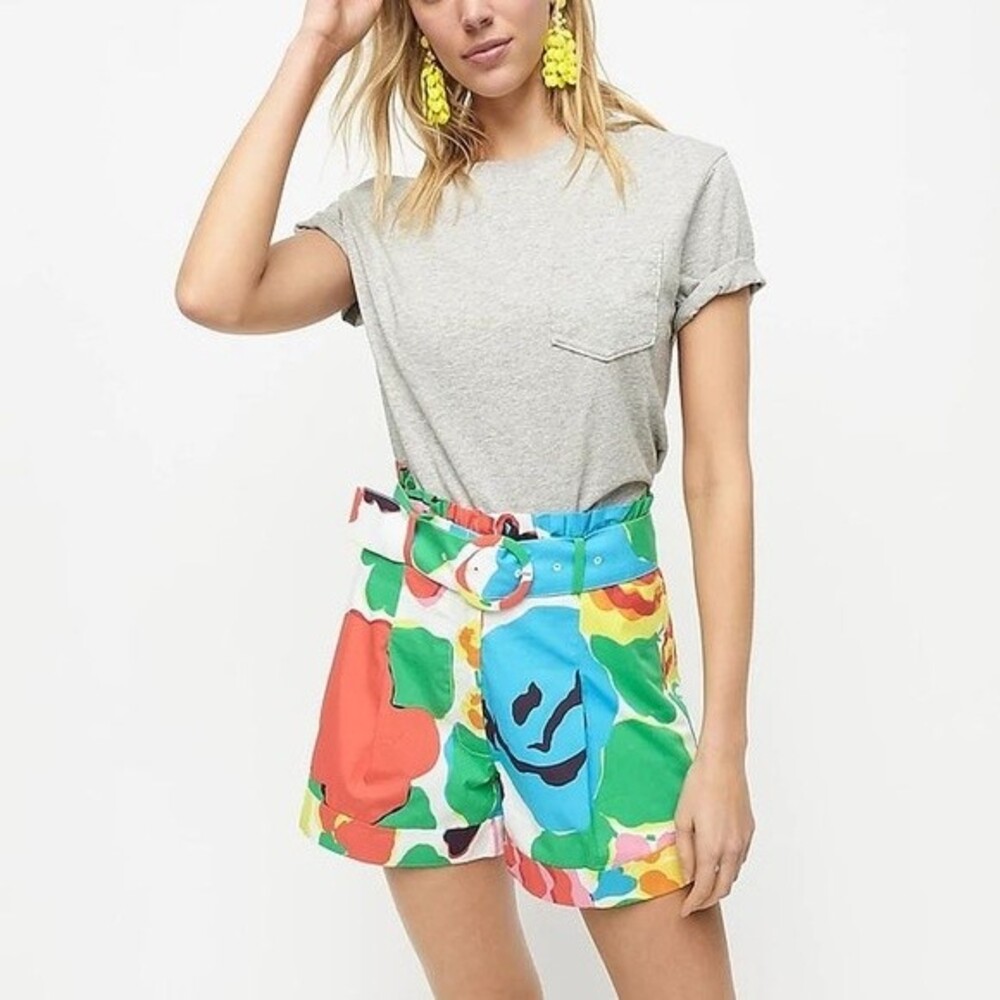NWT J. Crew Pleated Short In Ratti Jardin Floral Shorts 4